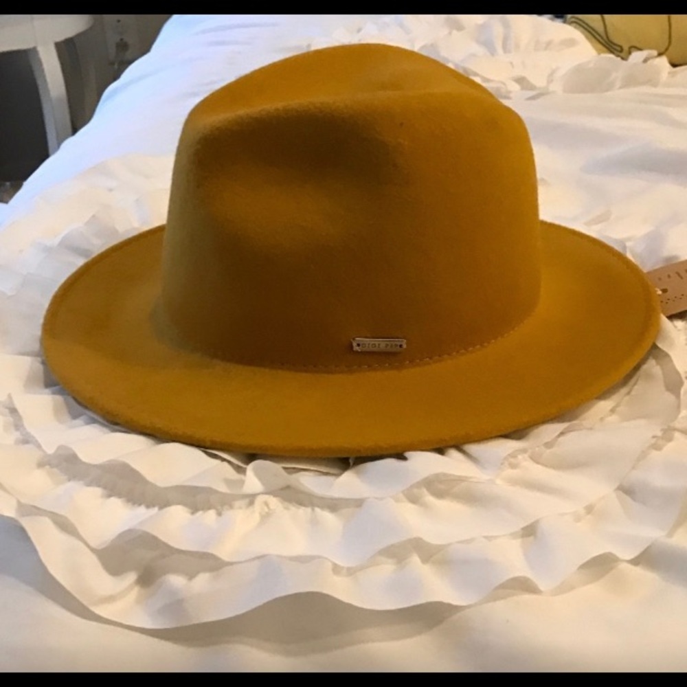 Mustard yellow hat